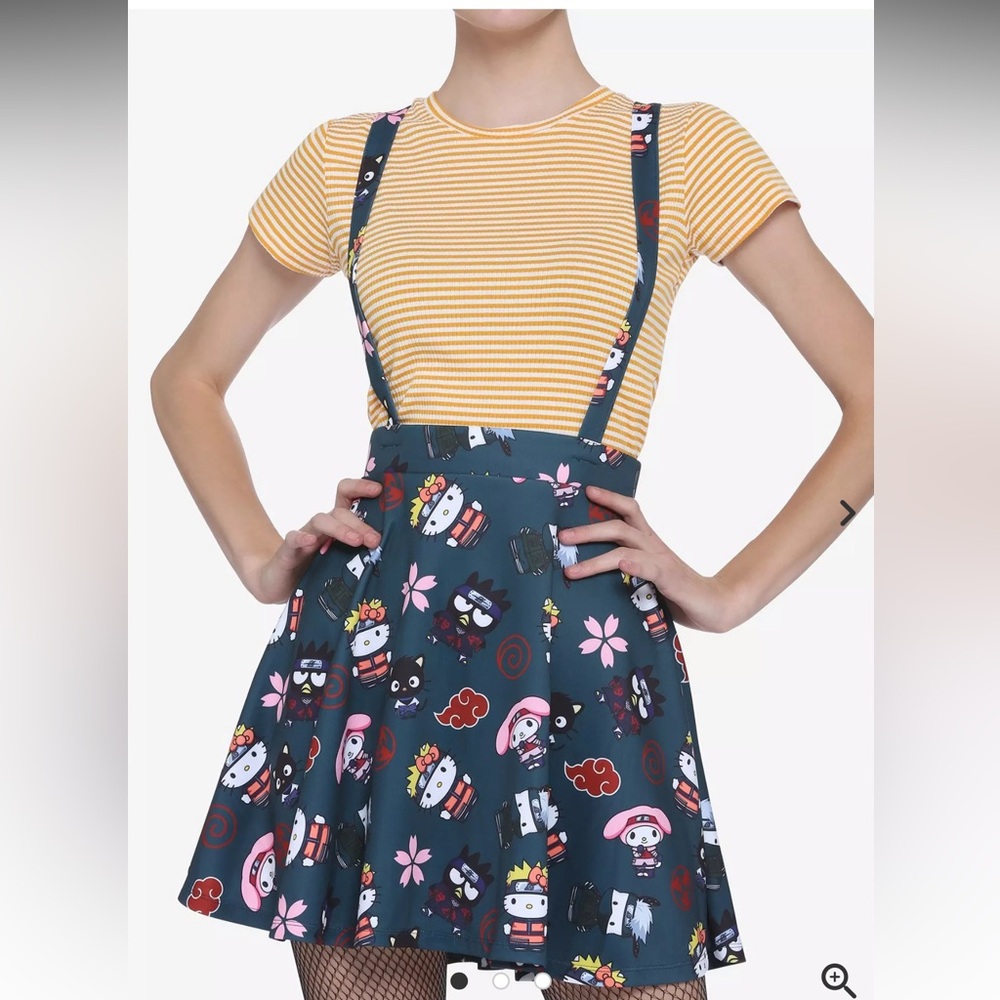 Naruto Shippuden X Hello Kitty Group suspender skirt - M